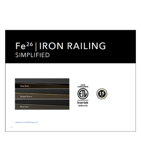 Fortess Railing - Fe26 Iron Railing Simplified