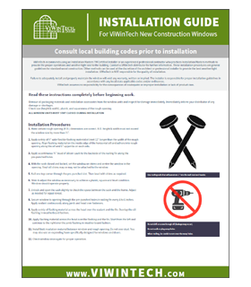 ViWinTech - New Construction Installation Guide
